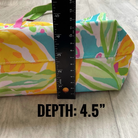 NWOT Lilly Pulitzer Lemon Canvas Tote - Picture 7 of 12